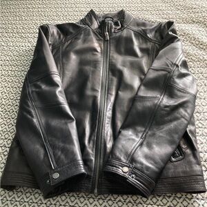 Boston harbour leather jacket